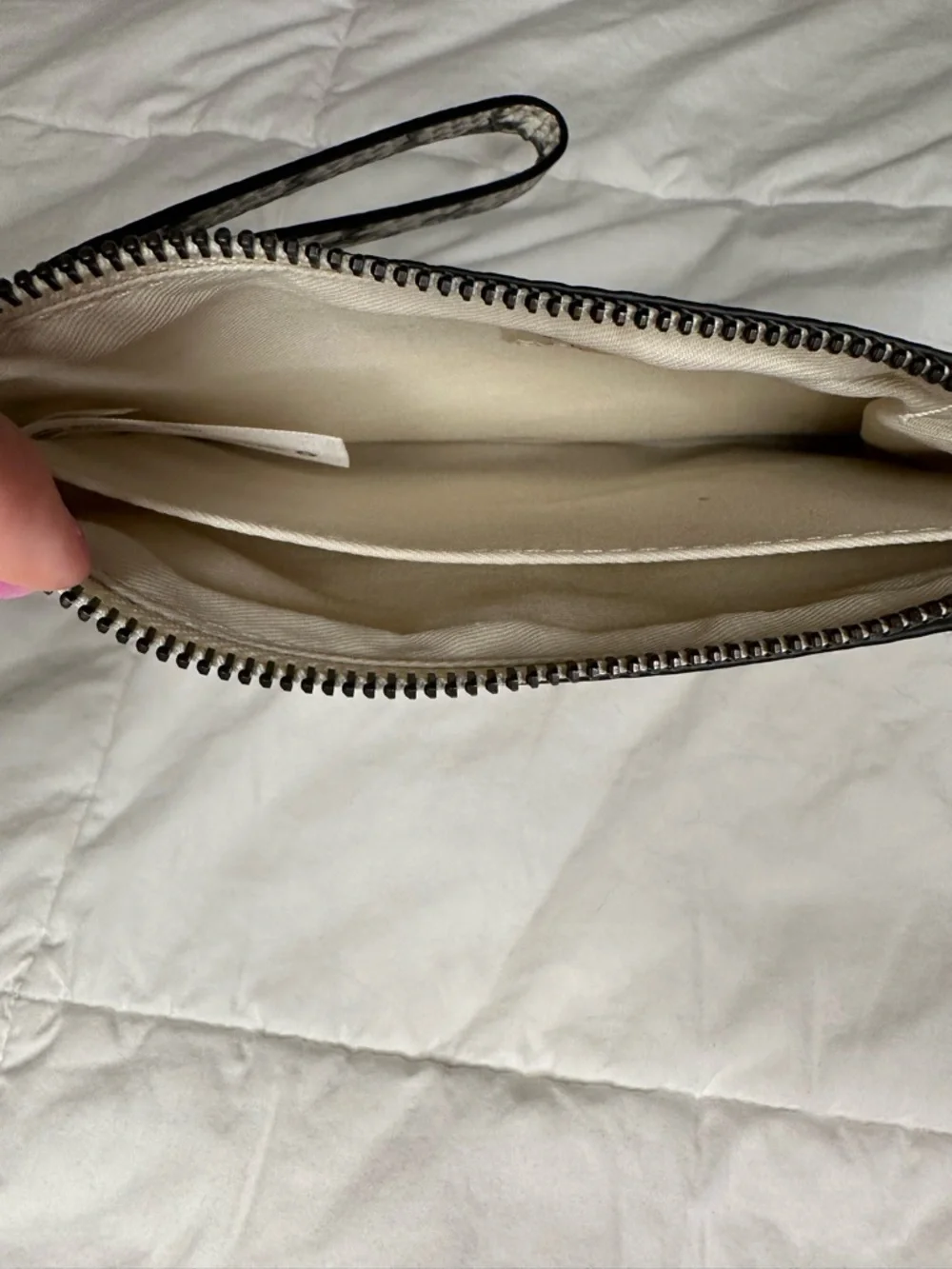a new day black and white Wristlet Clutch Textured Edgy fashion